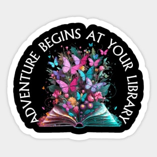 Adventure Begins At Your Library Summer Reading 2024 Sticker